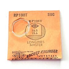 Verre montre SUC RP 108T - LONGINES MASTER - 16,5x15,6 [NOS] (Watch crystal)
