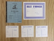 TRANSCAR-L'ECOLE BUISSONNIERE-CAHIER-BILLET-JOUET ANCIEN- P