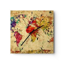 Horloge murale en verre