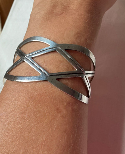 Bracelet manchette argent - bracelet,