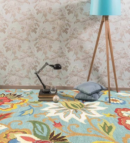 Tapis jardin touffeté 100 - jardin,