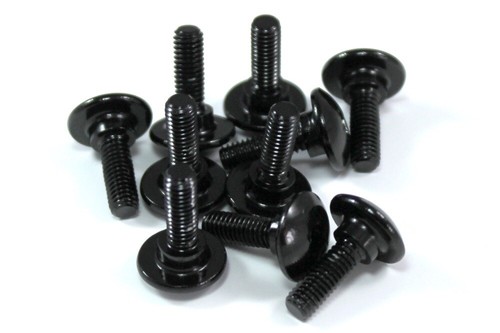 10x boulon aluminium noir - 10x, en