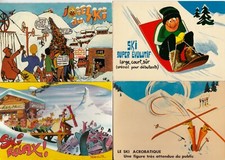 Lot 4 cartes postales HUMOUR