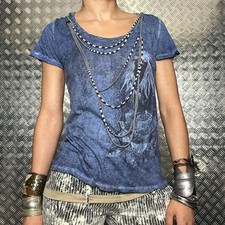 Cop Copine Blue Graphic Cutout