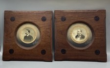 Paire Anciens Cadres Carrés