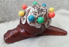 piques apéritif / escargots céramique AN 70  VINTAGE VALLAURIS Kitch 