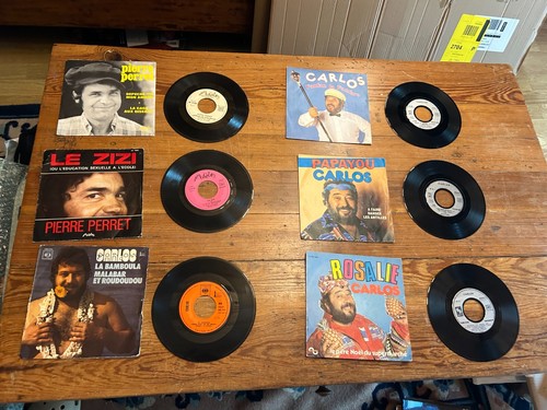 Lot vinyles 45t pierre - vinyles, –