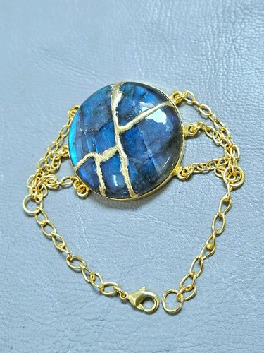 Bracelet kintsugi labradorite - bracelet,