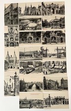 France, lot de 18 cartes postales anciennes, Nançy, 1900-1916.
