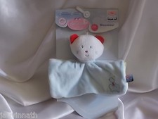 Doudou chat bleu ciel