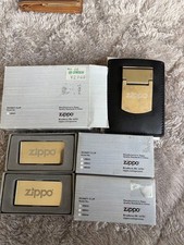 Lot de 3 étuis en cuir ZIPPO à pince à billets élégants simples...