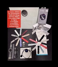Fitbit Sense 2 + Balance Aria 2 + 10 bracelets d'origine.