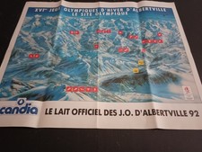 RARE AFFICHE JEUX OLYMPIQUE ALBERVILLE 1992 / SIGNE