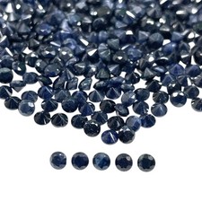 Pcs saphir bleu naturel 3mm - saphir,