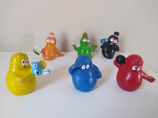 lot 6 figurines pvc Barbapapa Fabian Plastica 1975 italie ortf fabianplastica