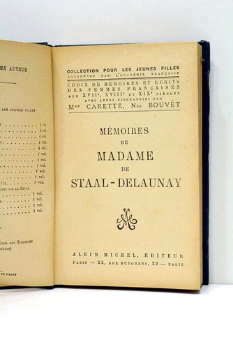Mémoires madame - mémoires,