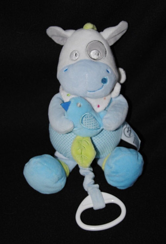 Peluche doudou cheval - , bleu