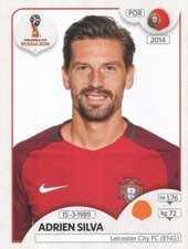 125 ADRIEN SILVA PORTUGAL UPDATE STICKER WORLD CUP RUSSIA 2018 PANINI