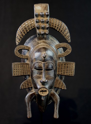 Art africain masque kpelie - -,