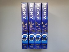 4 Cassette VHS Vierge SONY CD
