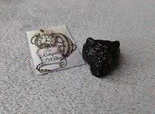 Bague homme tête d'ours et viking noir en acier  taille 70