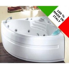 Baignoire balnéo d'angle 135x135 cm Sardone