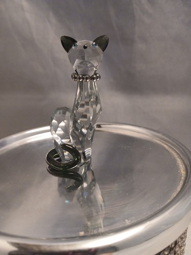Swarovski crystal cat - swarovski,