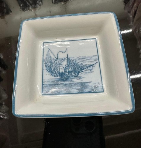 Cendrier carré porcelaine - cendrier,