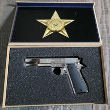 pistolet, colt M1911  USA  révolver miniature reproduction chrome