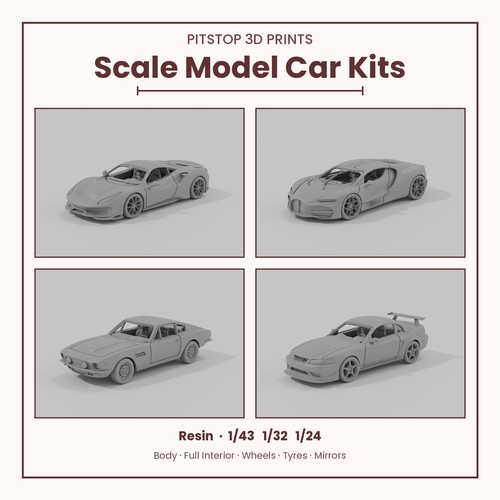 Printed scale model - printed,