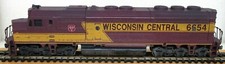 Athearn F45 Wisconsin Central 6654 Usé Locomotive H0 Jauge DCC Lenz Ajusté 1007