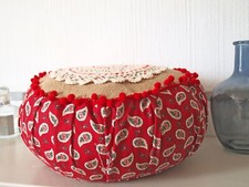 Coussin rond vintage à