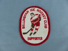 Broderie ICE HOCKEY SUR GLACE BILLINGHAM ICE HOCKEY CLUB SUPPORTER GREAT BRITAIN