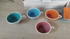 Lot de 4 tasses à café avec