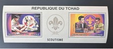 Tchad 1996 Mi. Bl. 258 A Scoutisme Scouts Chess Echecs Schach Kasparov Faune