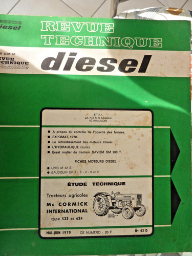 Revue technique tracteur - technique,