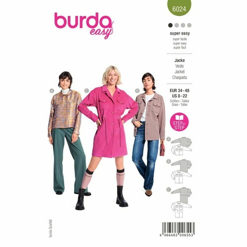 Burda 6024 veste - burda, femmes