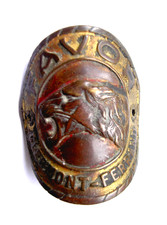 Plaque de Velo Cycles FAVOR - Old Bike Head Badge - No Emaillee