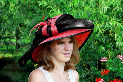 Chapeau capeline mariage - chapeau,