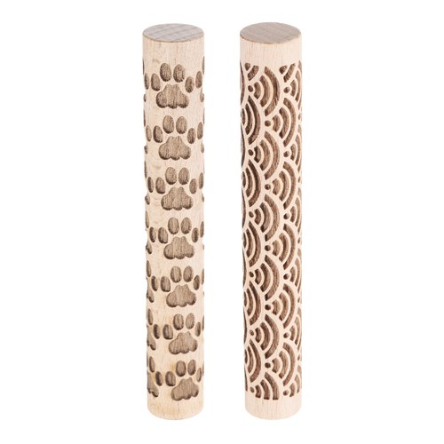 Pièces rouleau bois 10cm - 2,