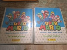 2 ALBUMS PANINI SUPER MARIO TRADING CARD COLLECTION 400 Cartes COLLECTOR S ALBUM