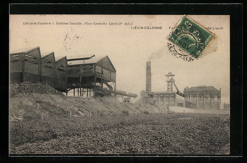 Cpa liévin calonne fosse - liévin-calonne,,