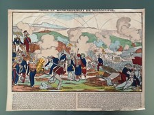 IMAGERIE DE METZ / GANGEL - LITHO SIÈGE ET BOMBARDEMENT DE SEBASTOPOL VERS 1855