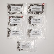 DUCATI 1198 S R SP 2009-2011 Kit n°1 vis BTR inox moteur 1198S 1198R