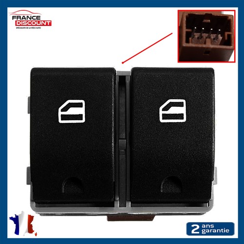 Bouton double commande vitre