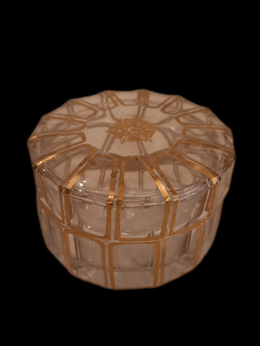 Boîte poudrier cristal - boîte, en