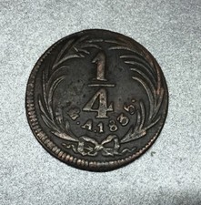 1 / 4 REAL 1835 MEXICO AIGLE -