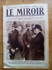 xj016 JOURNAL LE MIROIR N°64 - 14 2 1915 INVENTEUR TURPIN sur le front WW1