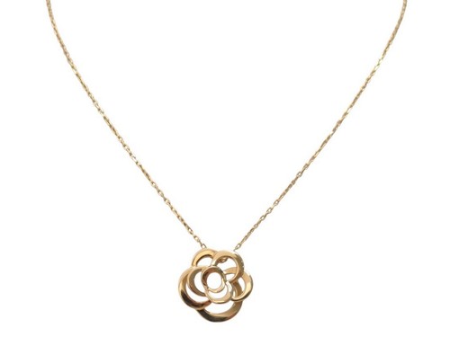 Collier chanel fil camelia - collier, de