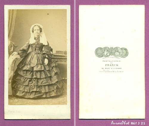 Cdv franck paris - , femme
